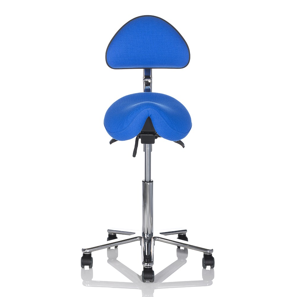 Dynamic 2 Sadelstol m/ryglæn - Kontorstol med sadelsæde