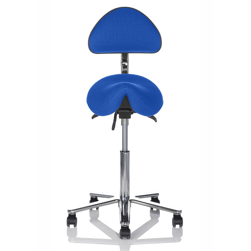 Dynamic 2 Sadelstol m/ryglæn - Kontorstol med sadelsæde