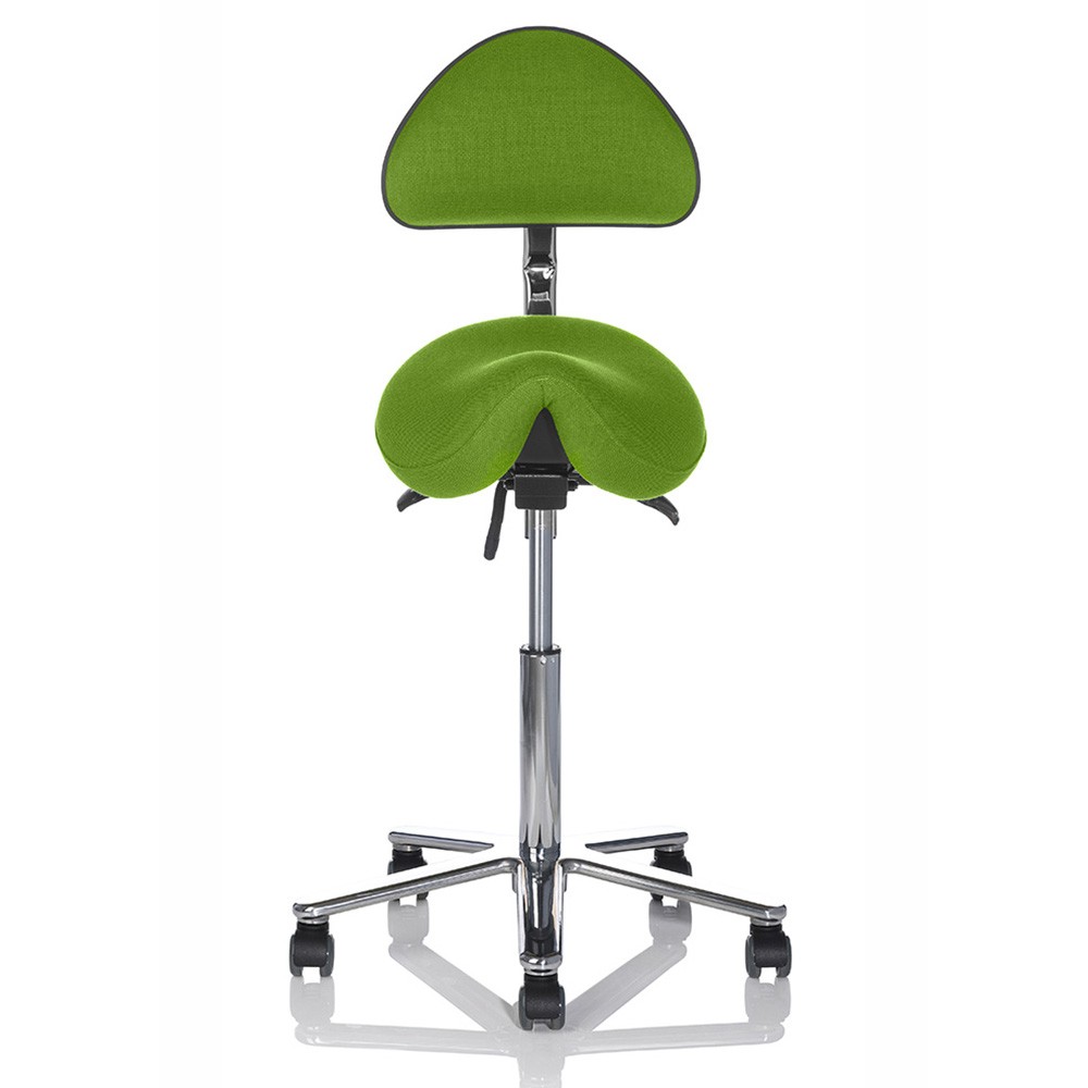 Dynamic 2 Sadelstol m/ryglæn - Kontorstol med sadelsæde