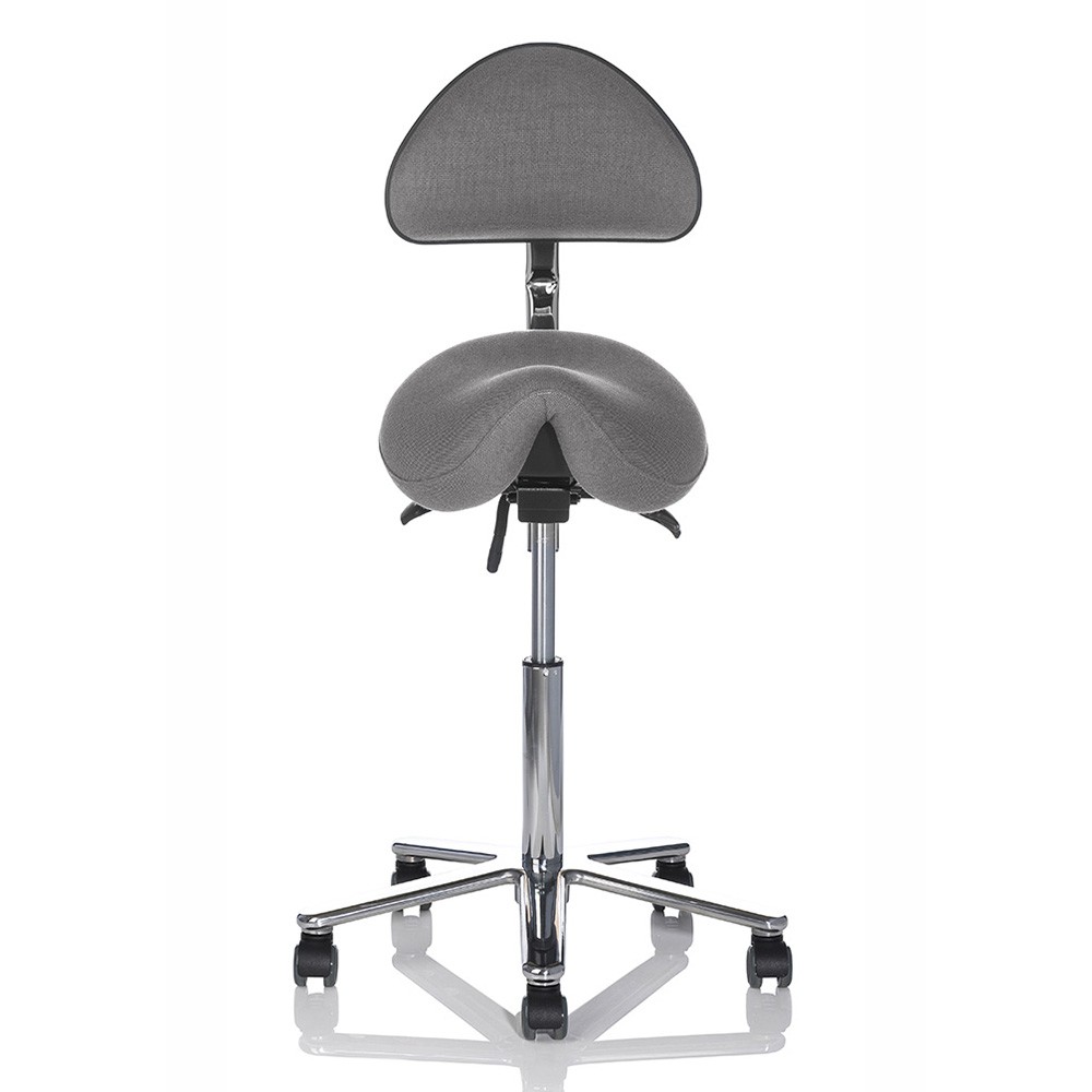 Dynamic 2 Sadelstol m/ryglæn - Kontorstol med sadelsæde