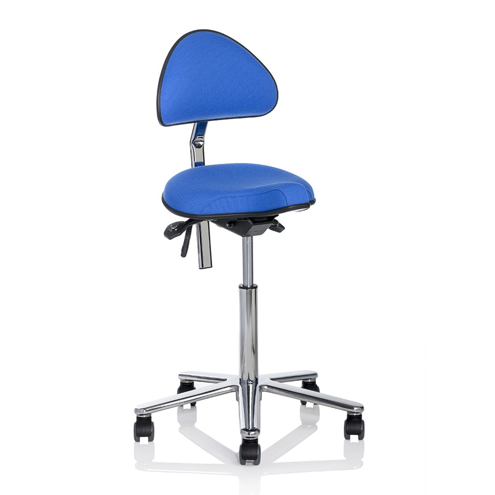 Sadel 2 Sadelstol - Kontorstol med sadelsæde og ryglæn