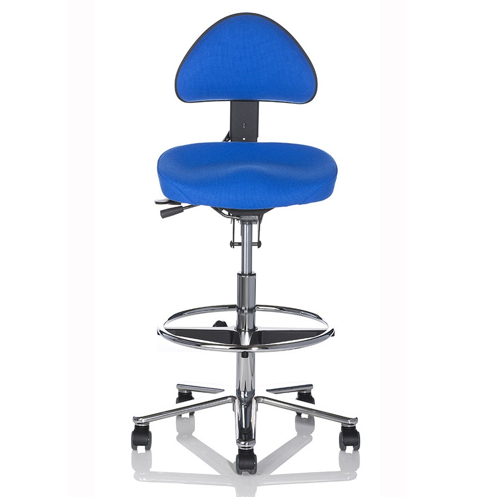 Ergonova Høj Kontorstol - Skrankestol med kort sæde