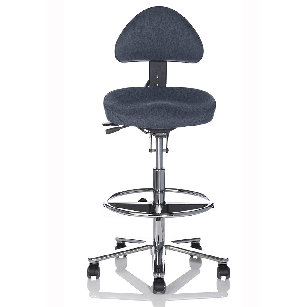 Ergonova Høj Kontorstol - Skrankestol med kort sæde