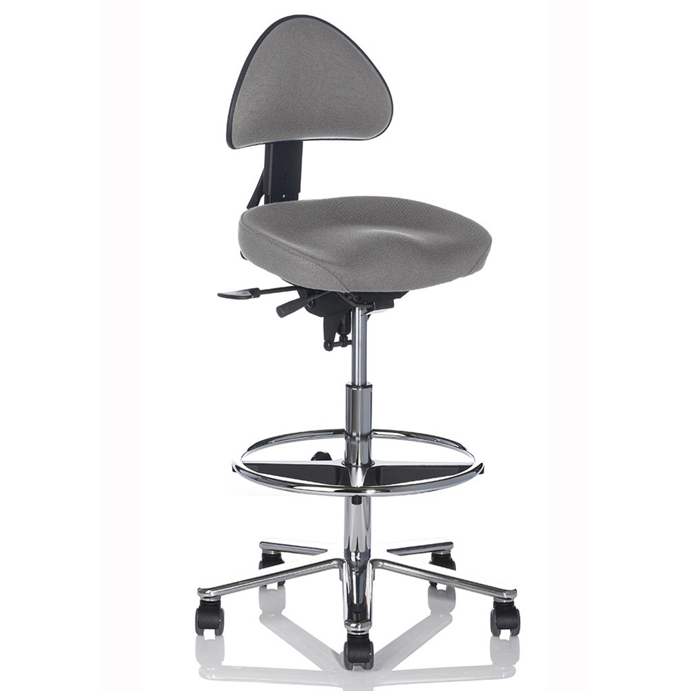 Ergonova Høj Kontorstol - Skrankestol med kort sæde