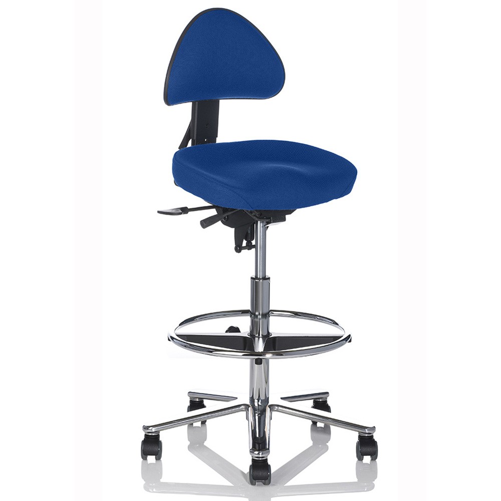 Ergonova Høj Kontorstol - Skrankestol med kort sæde