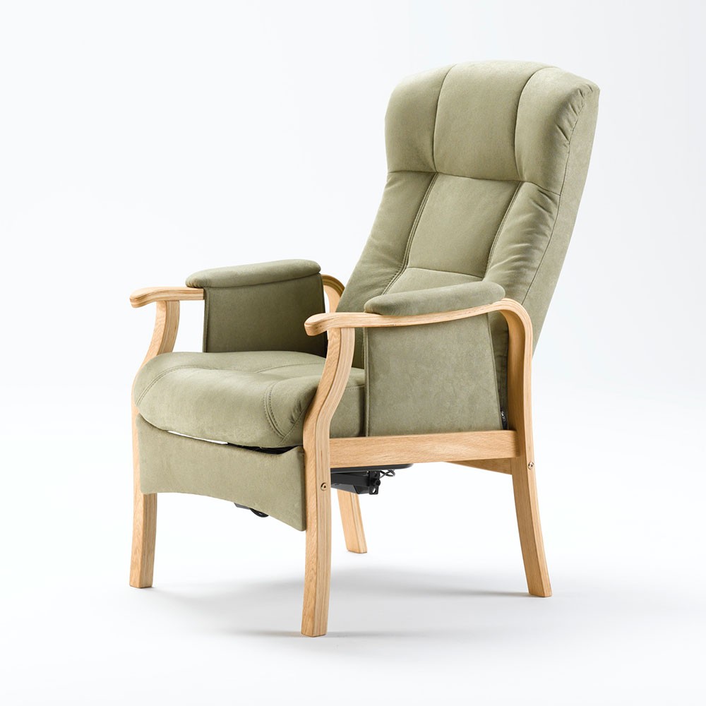 Solrød otiumstol med elektrisk sædeløft - læder