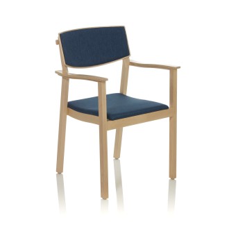 Anyday polstret sæde og ryg med armlæn – Birk