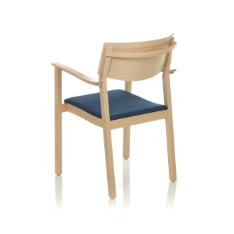 Anyday polstret sæde og ryg med armlæn – Birk