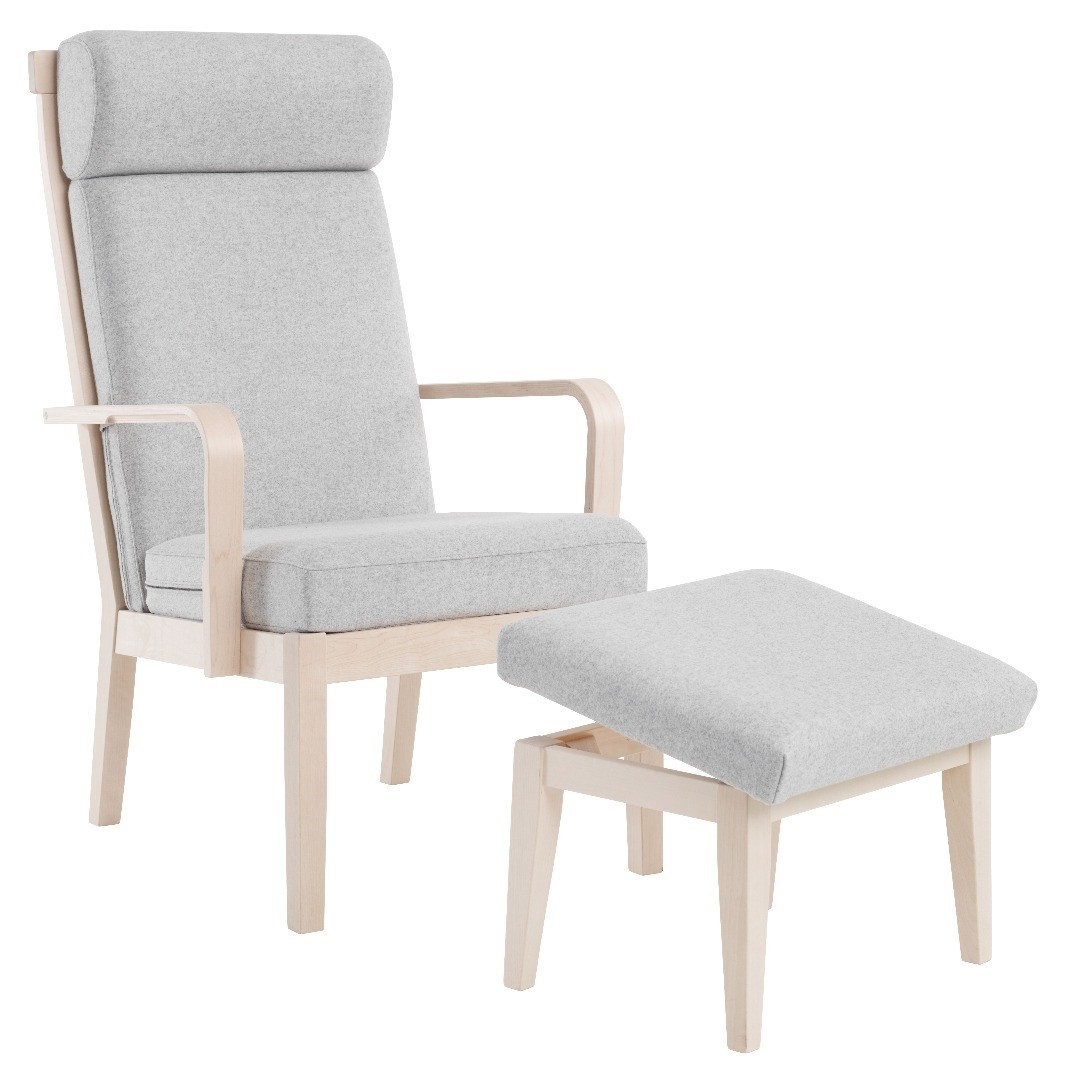 Camilla hvilestol med høj ryg