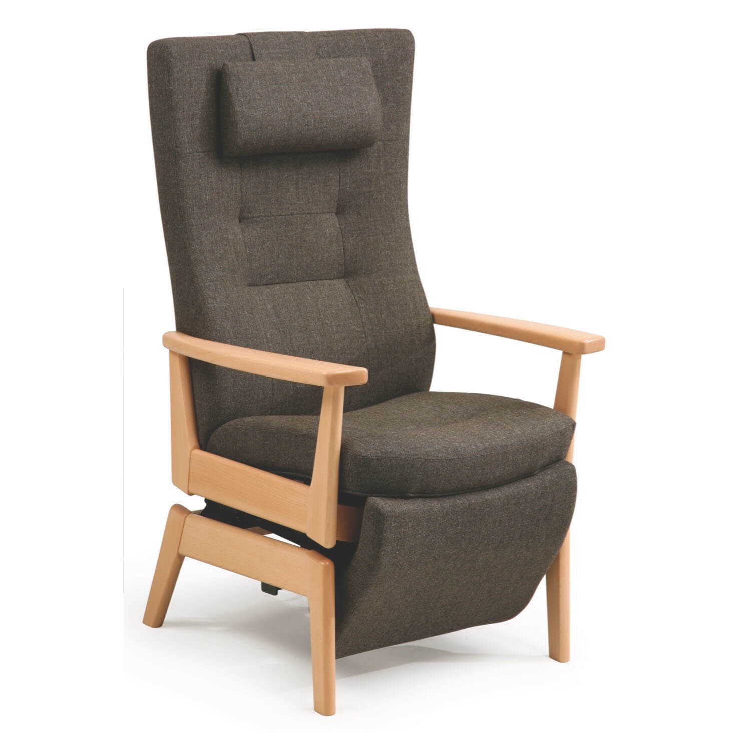 Plus 5930 el-lænestol med sædeløft  - Stof