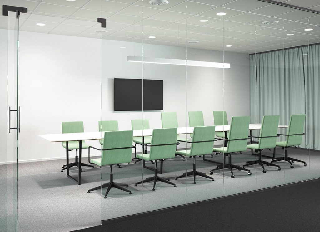 Bizz konferencestol med lav ryg