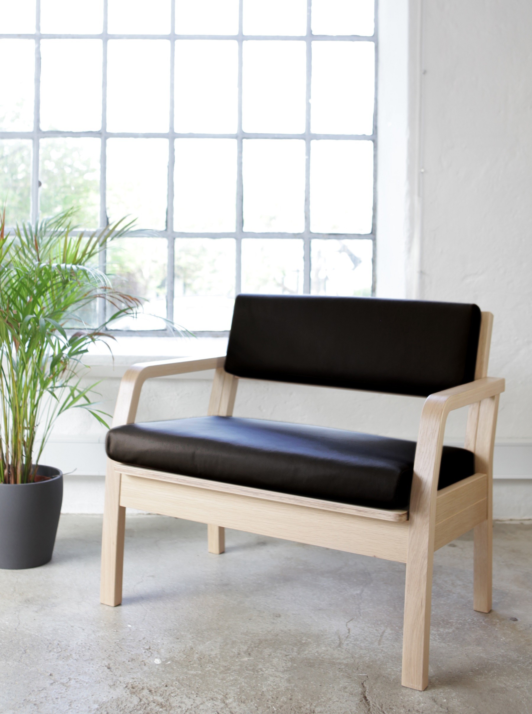 Farstrup Fastoflex XXL sofastol i læder - max 450 kg