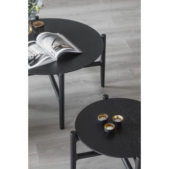 Rowico Holton kaffebord Ø55cm i sort eller natur
