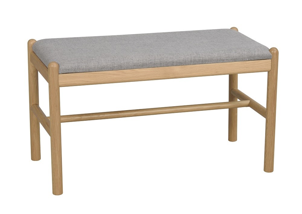 Rowico Milford bænk i 2 farver med grå sæde