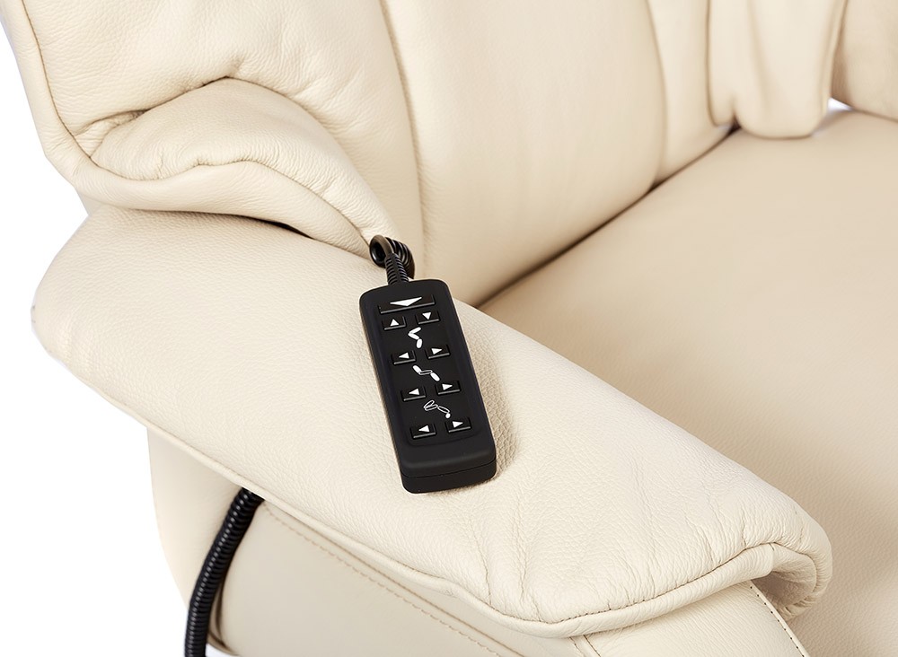 Liseleje hvilestol med el-betjent lift og nakkeregulering