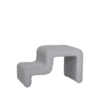 Wave Pouf Grey