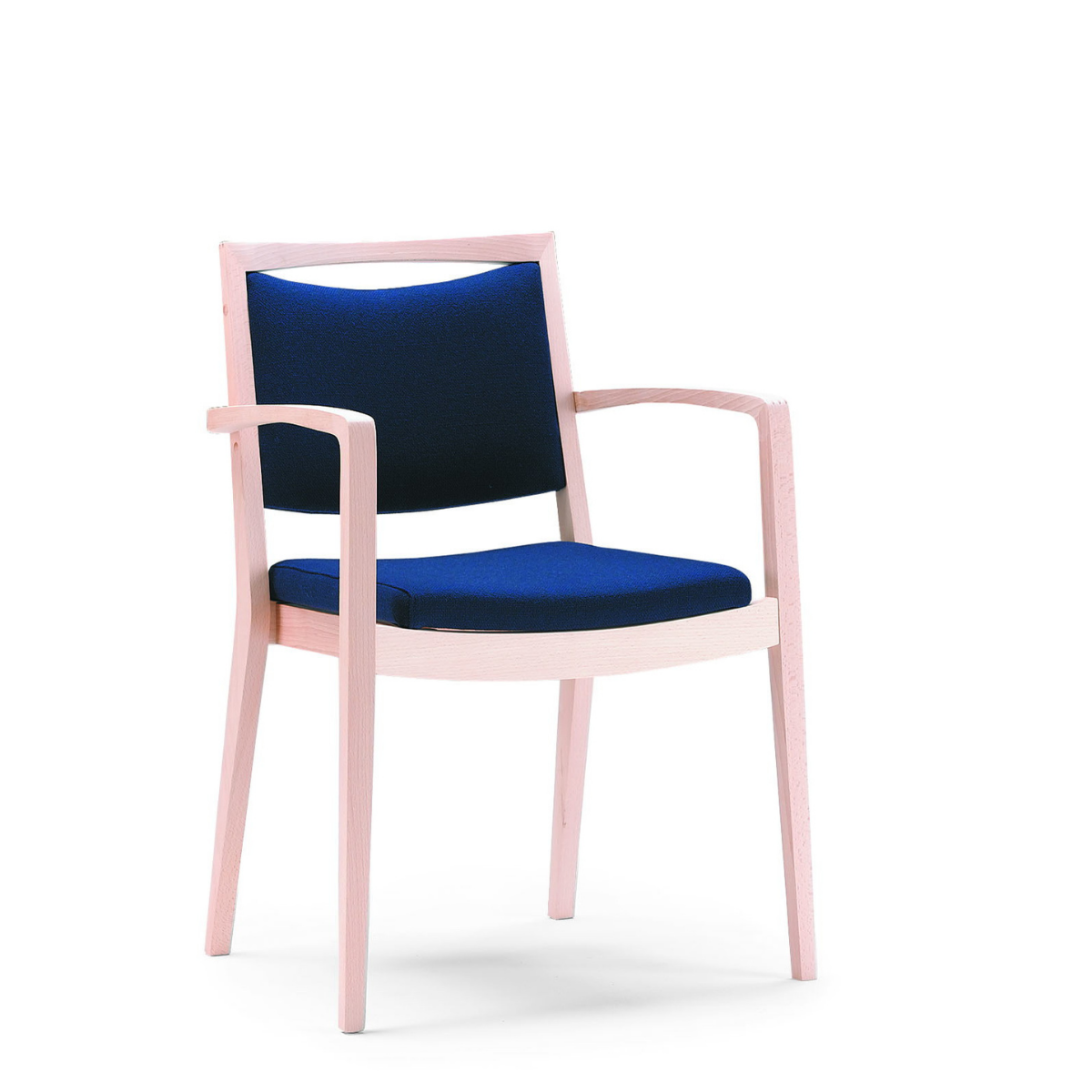 Schou Andersen 7014 Spisebordsstol med rygbøjle - kunstlæder