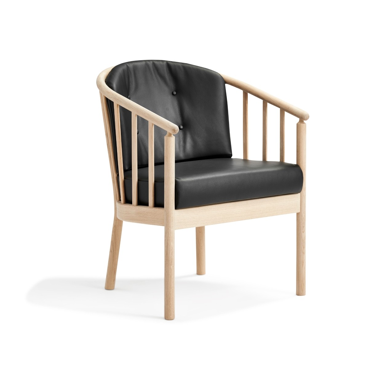 Bella lænestol sort læder