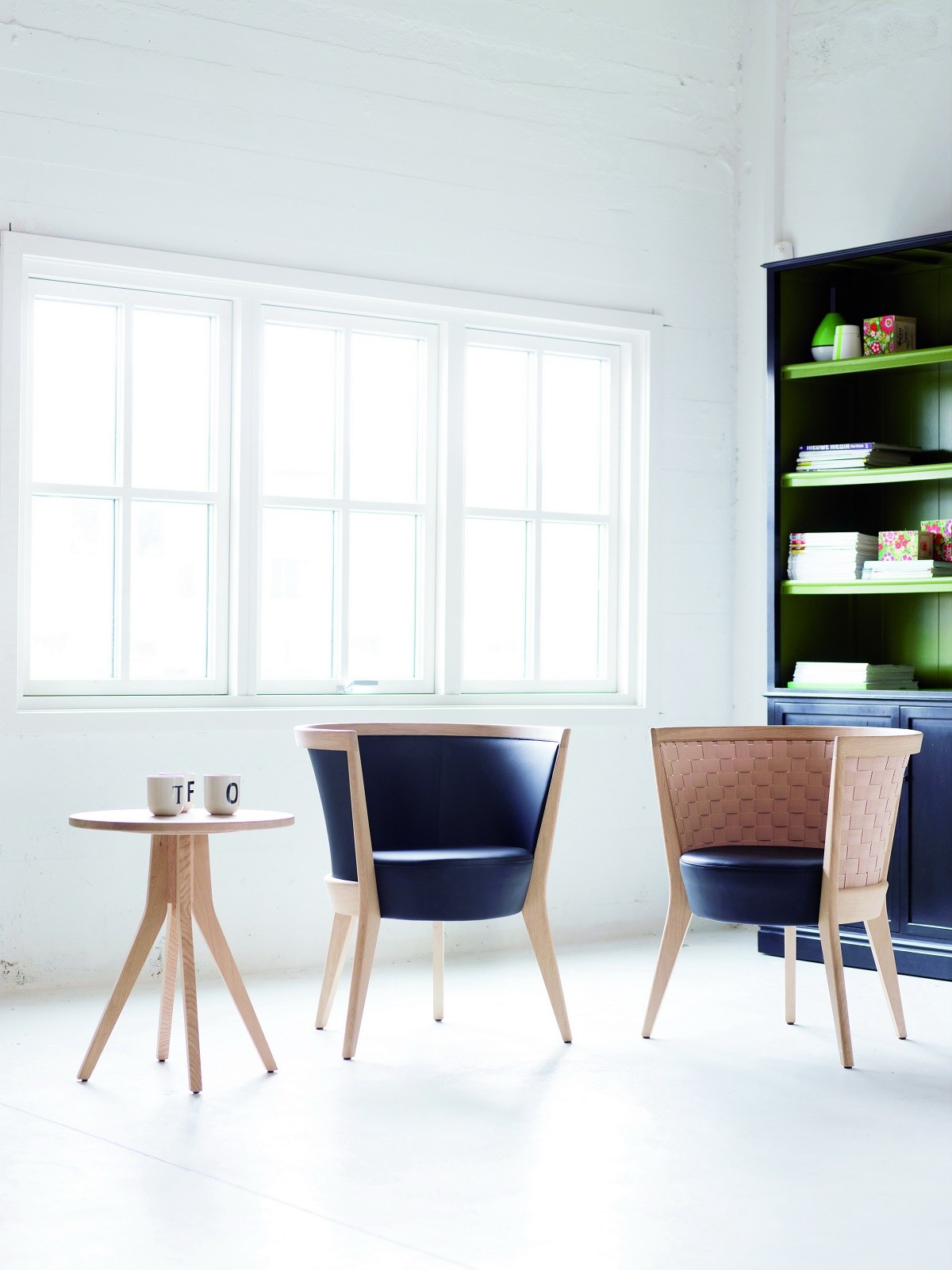 Schou Andersen Cirkel lænestol med flet ryg