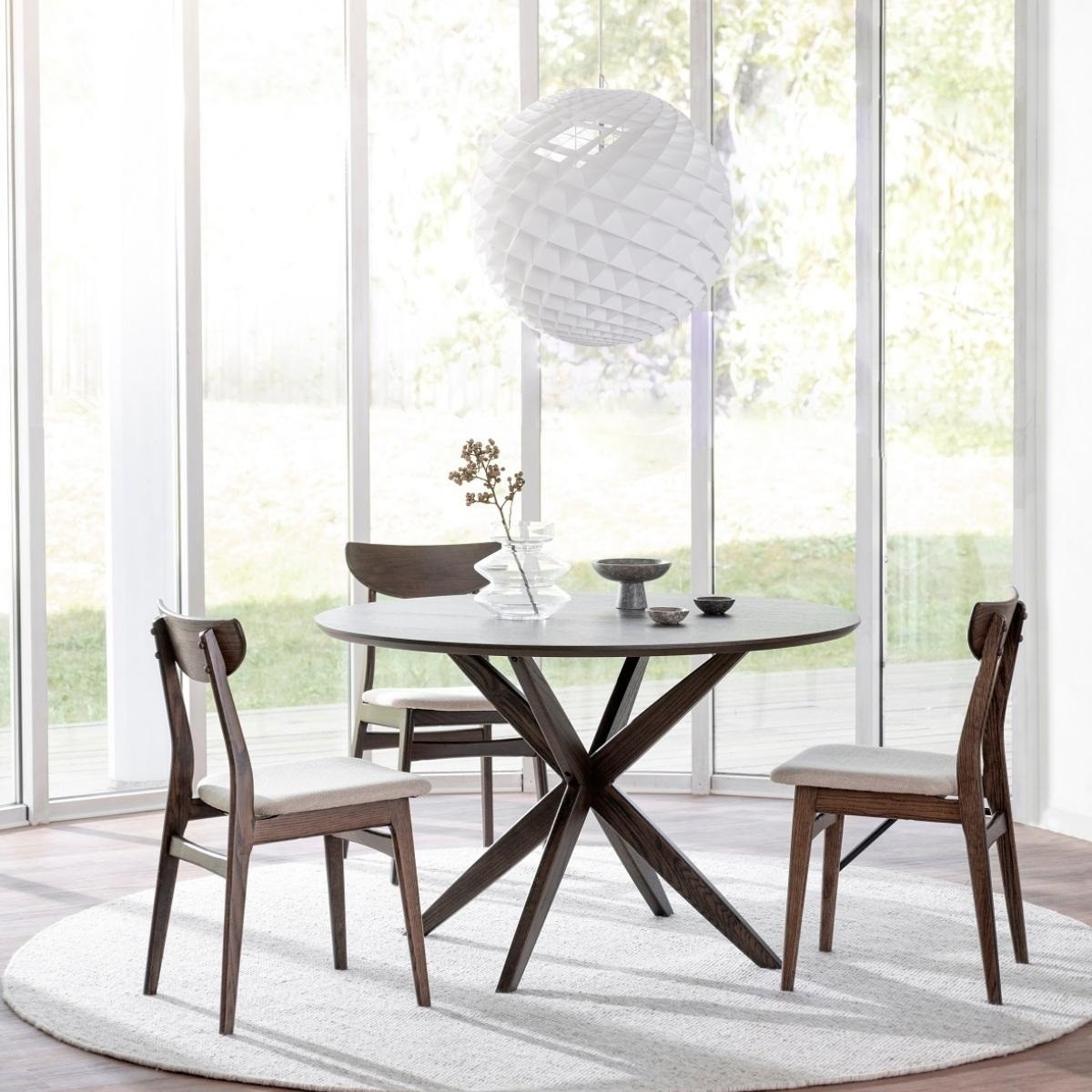 Rowico Calverton spisebord i mørkt eg