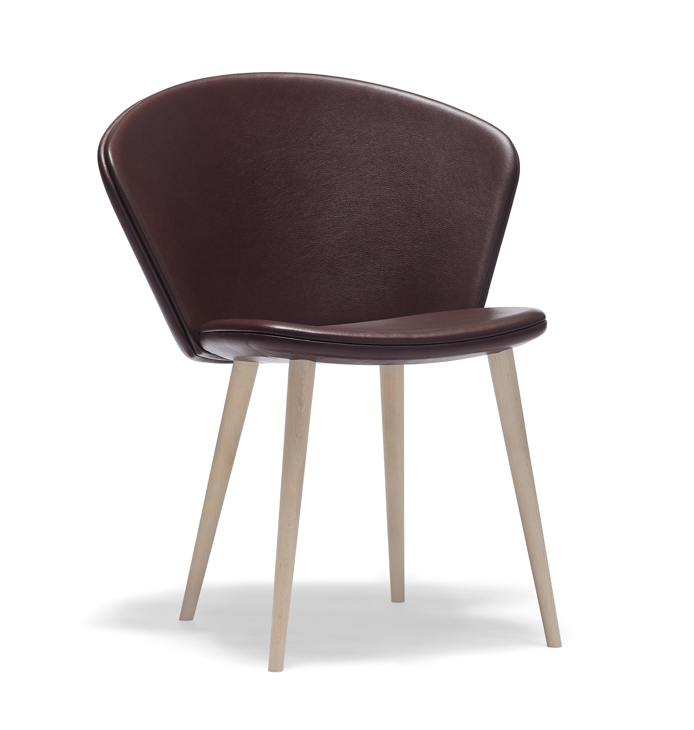 Stolab Miss Holly stol i Birk, Fuldpolstret spisebordsstol