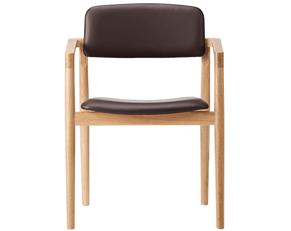 Farstrup Nobel 8905 Læder Spisebordsstol med armlæn