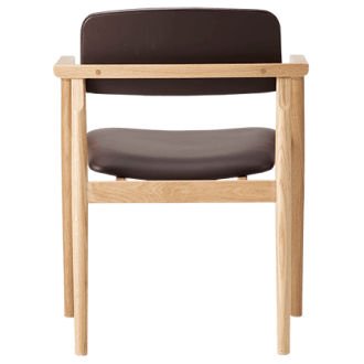 Farstrup Nobel 8905 Læder Spisebordsstol med armlæn