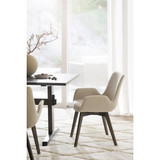 Drimsdale spisebordsstol Beige med 3 stelfarver, Rowico