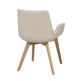 Drimsdale spisebordsstol Beige med 3 stelfarver, Rowico