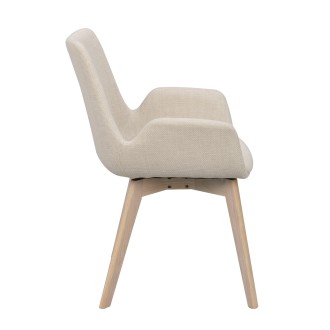 Drimsdale spisebordsstol Beige med 3 stelfarver, Rowico