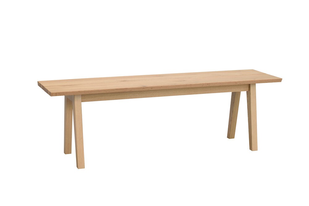 Melfort Bænk, lakeret eg