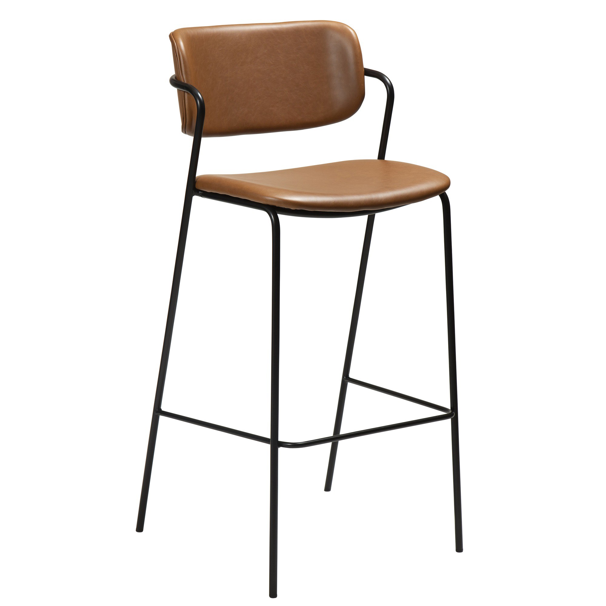 ZED barstol kunstlæder lysebrun