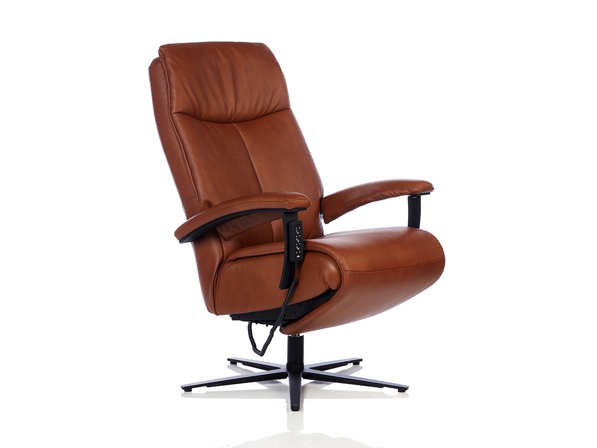 Himolla Cozyform 7261 Nyborg lænestol med el-funktion i læder - Udstillingsmodel