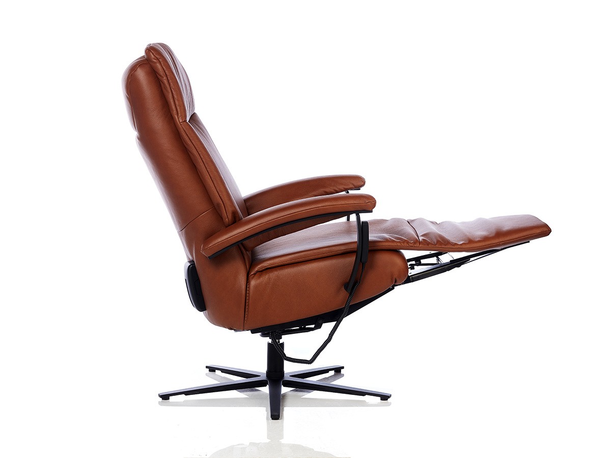 Himolla Cozyform 7261 Nyborg lænestol med el-funktion i læder - Udstillingsmodel