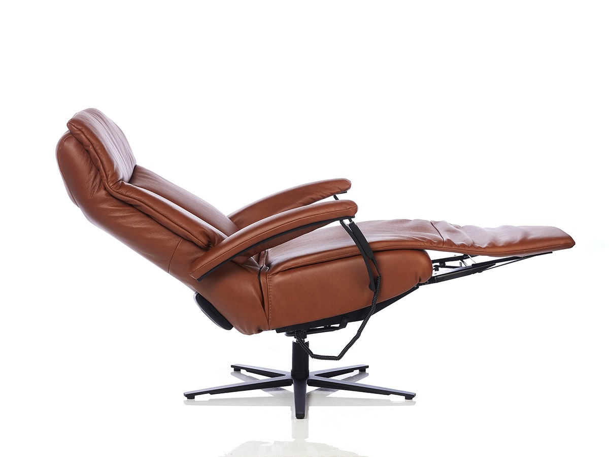 Himolla Cozyform 7261 Nyborg lænestol med el-funktion i læder - Udstillingsmodel