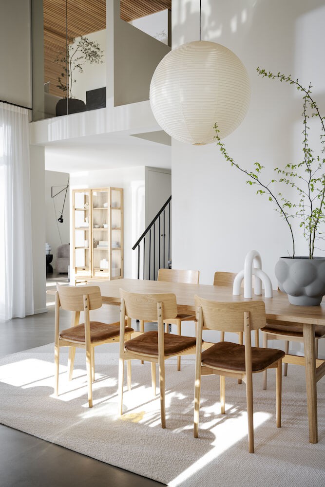 Wolcott Spisebordsstol, naturolieret eg