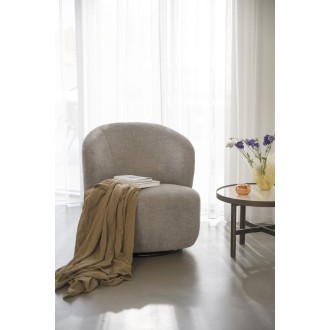 Roselawn loungestol m. 360° drejefunktion i lys beige