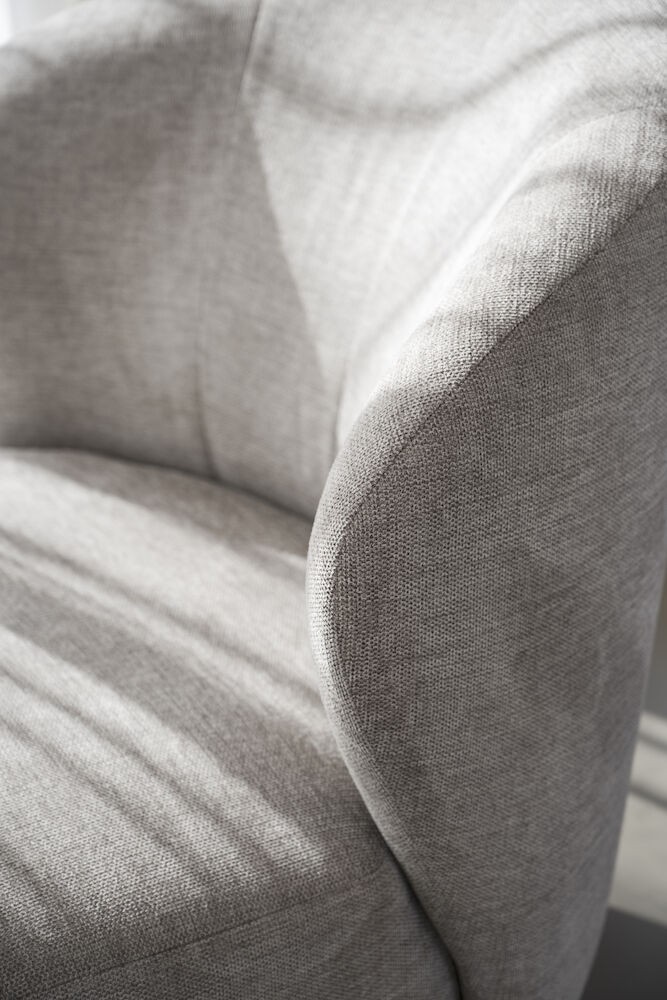 Roselawn loungestol m. 360° drejefunktion i lys beige