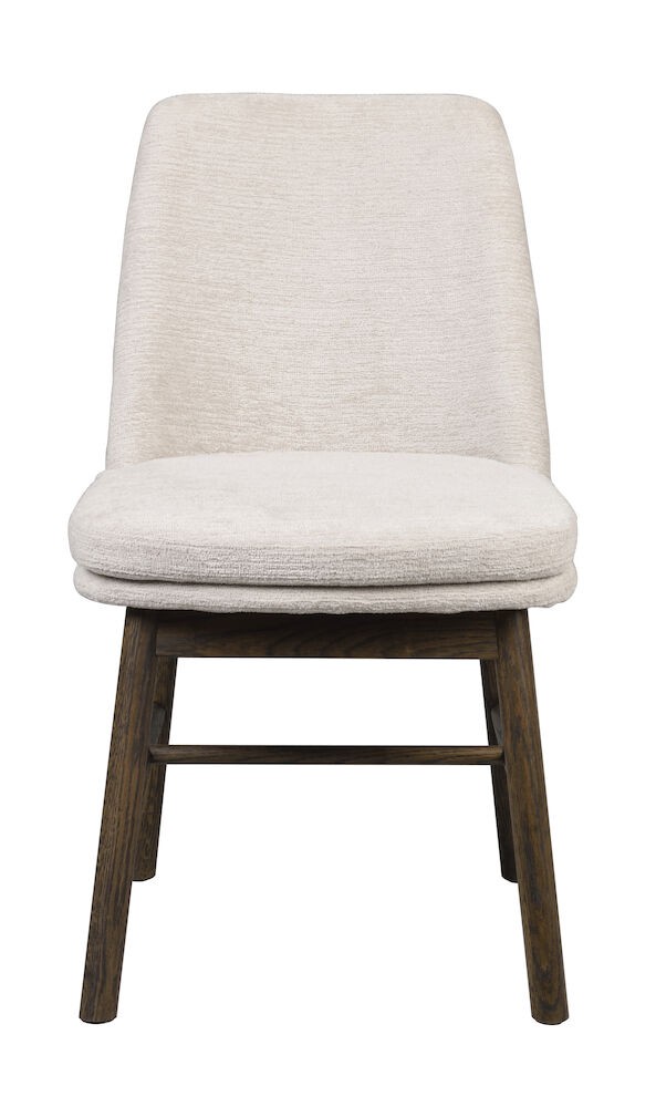 Amesbury Spisebordsstol, lys beige, mørk eg