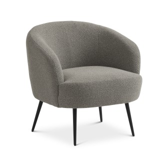 Conrad Loungestol mushroom tekstil - ben sort metal