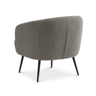 Conrad Loungestol mushroom tekstil - ben sort metal