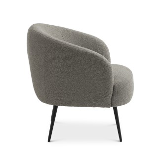 Conrad Loungestol mushroom tekstil - ben sort metal