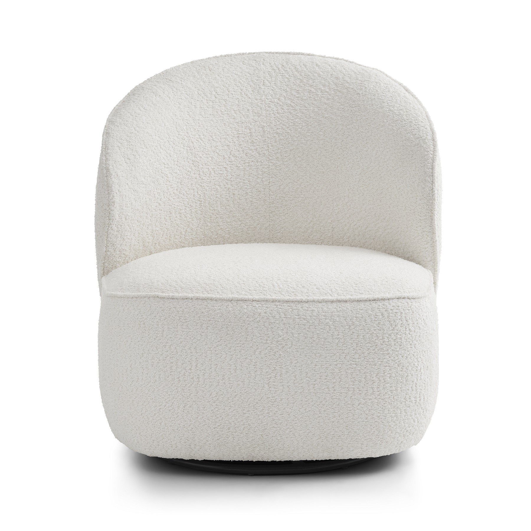 Theo Loungestol med drejefod farve Ivory