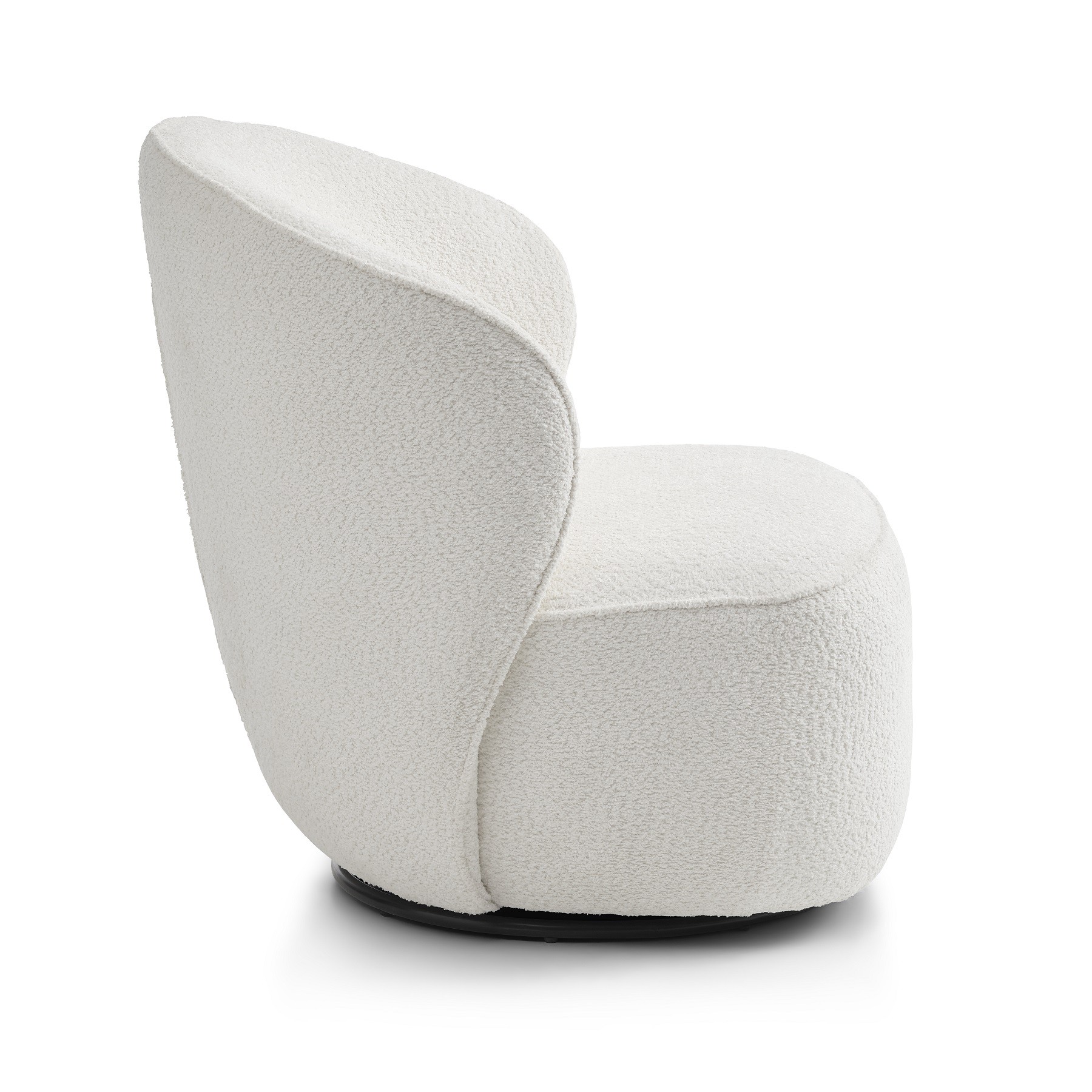 Theo Loungestol med drejefod farve Ivory