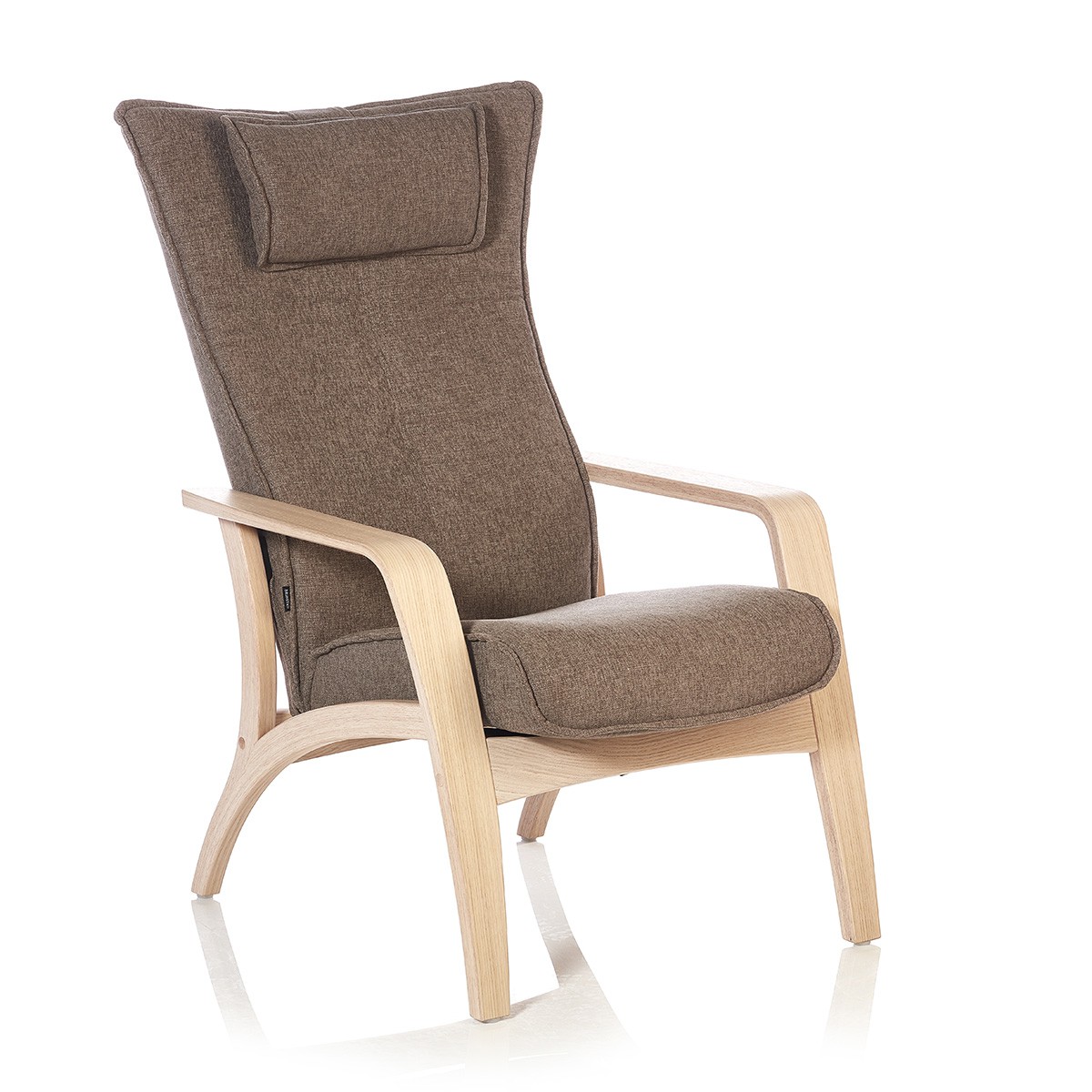 Brunstad Delta Harmony hvilestol med skammel i tekstil Alfa