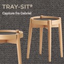 Farstrup Tray-Sit 6590 skammel med bakke