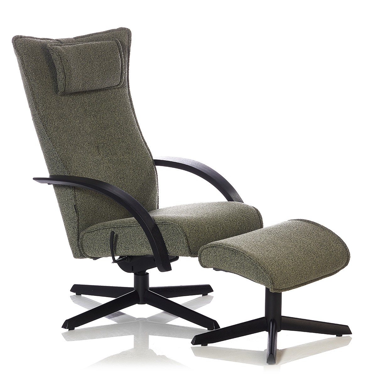 Brunstad Delta Motion Wood med skammel tekstil Taffie