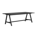 Carradale Spisebord i sort eg, 220 cm