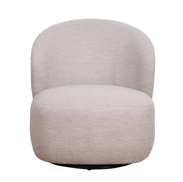 Roselawn loungestol m. 360° drejefunktion i lys beige