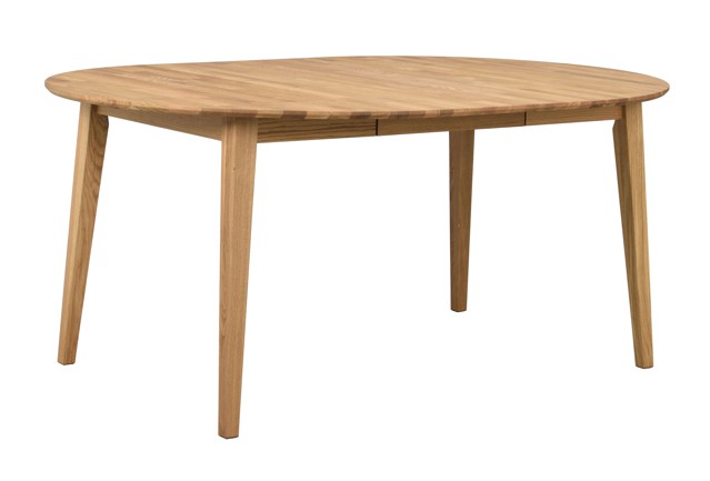 Filippa rundt spisebord i eg inkl. tillægsplade